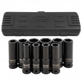 Набор головок ударных глубоких 10пр.,1/2" 6гр.(10,12-15,17,19,21,22,24мм) Набор головок ударных глубоких 10пр.,1/2" 6гр.(10,12-15,17,19,21,22,24мм)
