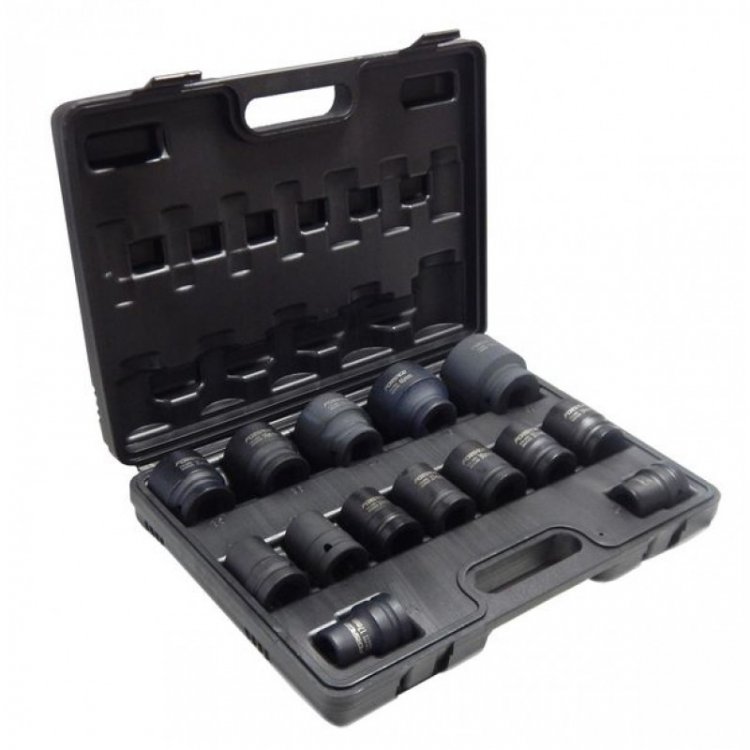 Набор головок ударных 3/4" 14пр.(17,19,21,22,24,27,30,32,34,35,36,41,46,50) в кейсе Набор головок ударных 3/4" 14пр.(17,19,21,22,24,27,30,32,34,35,36,41,46,50) в кейсе