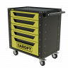 Gt5.yell Тележка инструментальная Garopt 5 ящиков ЖЕЛТАЯ, Серия "Low-cost"