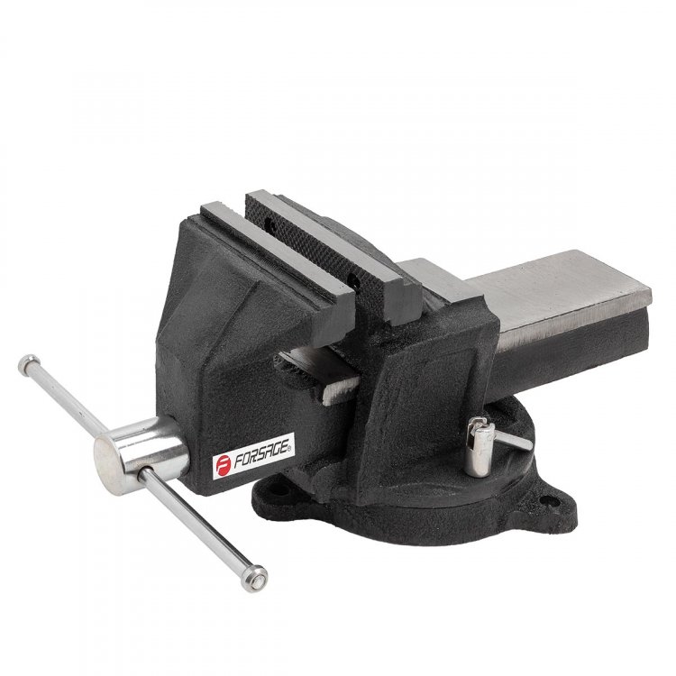 Тиски стальные усиленные поворотные с наковальней 3"-80мм Тиски стальные усиленные поворотные с наковальней 3"-80мм