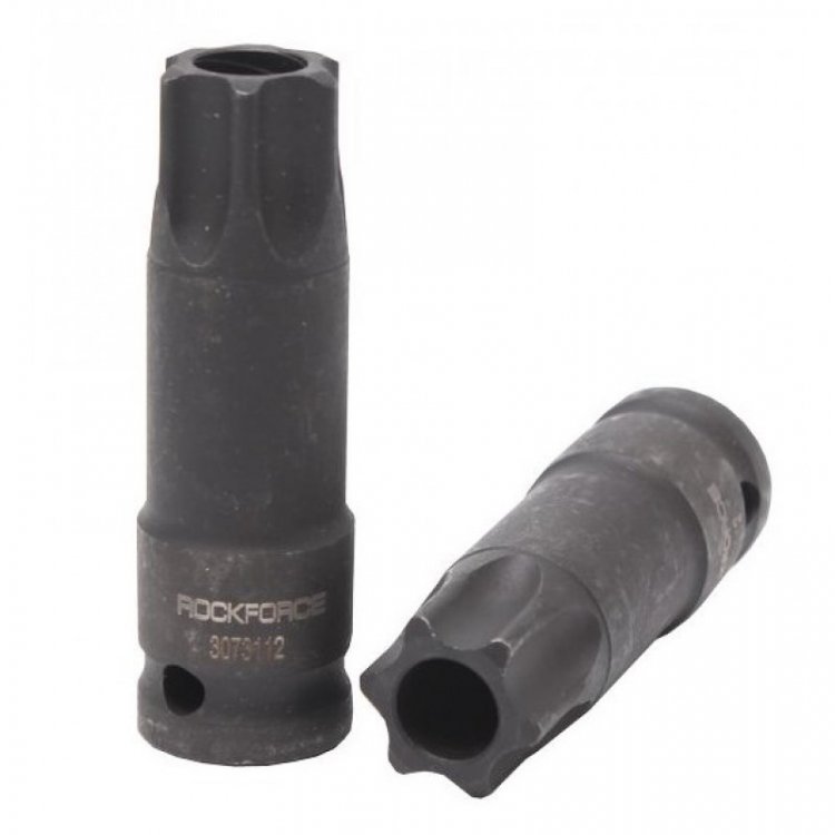 Головка-бита TORX ударная TH45 с отверстием, 1/2"