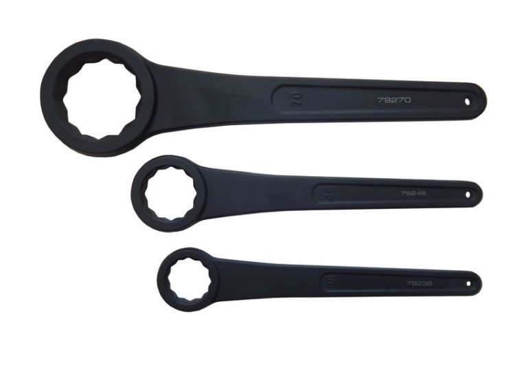 Ключ накидной ударный односторонний удлиненный 38мм