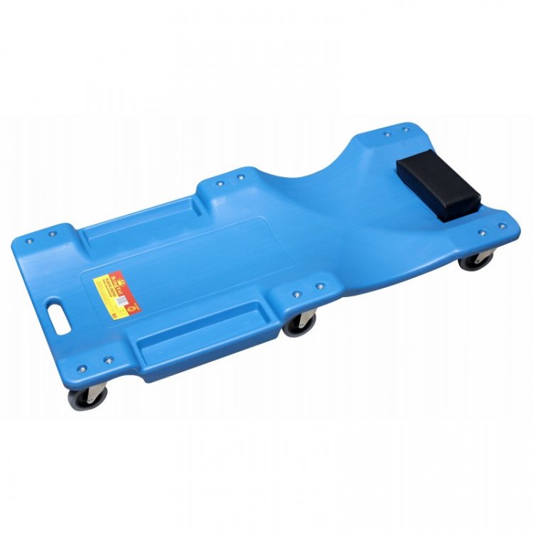 Лежак для автослесаря пластиковый на 6-ти колесах 40" (1050х490х95мм)