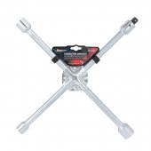 Ключ балонный крестовой 17-19-21-22мм с адаптером 1/2" на пластиковом держателе Ключ балонный крестовой 17-19-21-22мм с адаптером 1/2" на пластиковом держателе