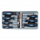 Набор отверток магнитных "Profi" S2, 7пр. (PH:1x80,2х100,3х150мм; SL:4x100, 5.5х125, 6.5х150, 8х175мм)в лотке