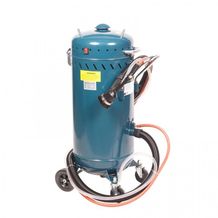 Передвижной пескоструйный аппарат инжекторного типа с электродвигателем для ваккума 220В(бак 106л) Передвижной пескоструйный аппарат инжекторного типа с электродвигателем для ваккума 220В(бак 106л)