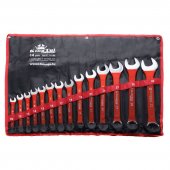 Набор ключей комбинированных 14пр. (10,12-19,21,24, 27,30,32мм) на полотне Набор ключей комбинированных 14пр. (10,12-19,21,24, 27,30,32мм) на полотне