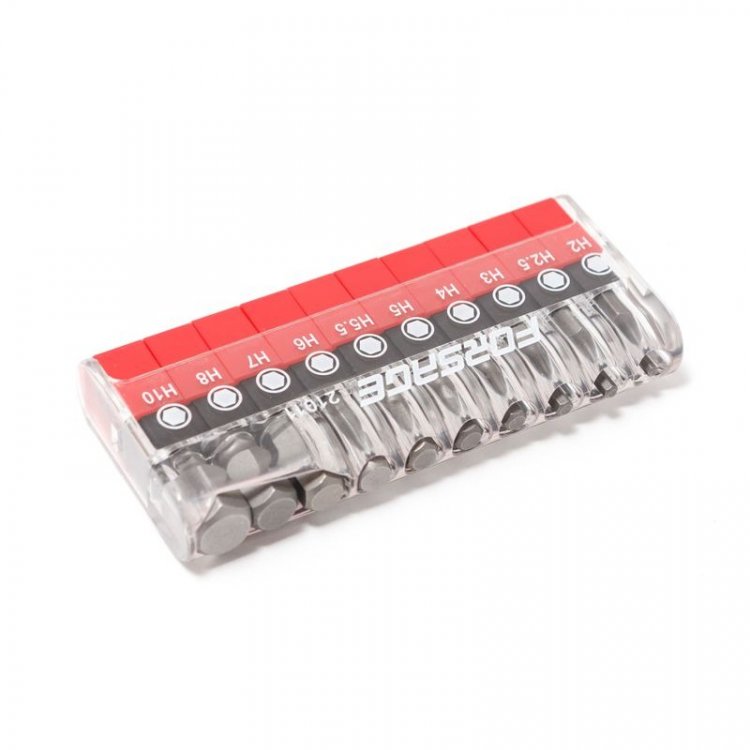 1/4" Набор бит 6-гранных 10пр. (2,2.5,3,4,5,5.5,6,7,8,10-25мм)