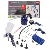 Набор пневмоинструмента 18пр.(краскопульт-сопло 1.5мм;обдувочник-сопла 110,140мм;подкачка+10 адаптеров и 1 шланг для подкачки;промывка;шланг 5м) Набор пневмоинструмента 18пр.(краскопульт-сопло 1.5мм;обдувочник-сопла 110,140мм;подкачка+10 адаптеров и 1 шланг для подкачки;промывка;шланг 5м)