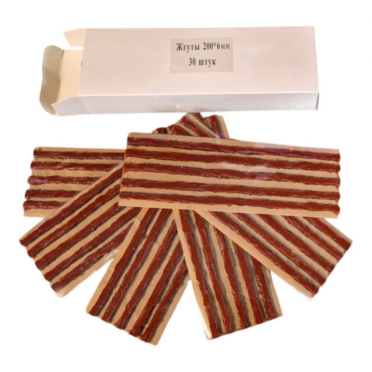 Жгуты для ремонта шин Garopt 6*200 (в пчке 30шт.) chemistry Жгуты для ремонта шин Garopt 6*200 (в пчке 30шт.) chemistry