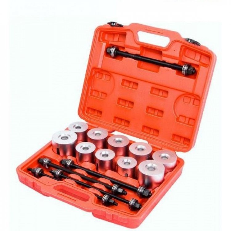 Съемник универсальный для демонтажа подшипников и сайлентблоков, 24 предмета, арт. № HZ 25.1.083S    horex Съемник универсальный для демонтажа подшипников и сайлентблоков, 24 предмета, арт. № HZ 25.1.083S    horex