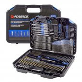 Набор сверл разнопрофильных, головок и бит с битодержателями HSS 4241 246пр., в кейсе Набор сверл разнопрофильных, головок и бит с битодержателями HSS 4241 246пр., в кейсе