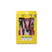 Набор шарнирно-губцевого инструмента CR-V, 3пр (бокорезы-150мм, пассатижи комбинированные-180мм, пассатижи переставные-240мм) Набор шарнирно-губцевого инструмента CR-V, 3пр (бокорезы-150мм, пассатижи комбинированные-180мм, пассатижи переставные-240мм)