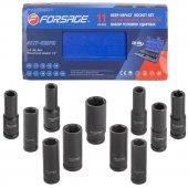 Набор головок ударных глубоких 11пр.1/2''(6-гр.)(10-15,17,19,21,22,24),в кейсе Набор головок ударных глубоких 11пр.1/2''(6-гр.)(10-15,17,19,21,22,24),в кейсе