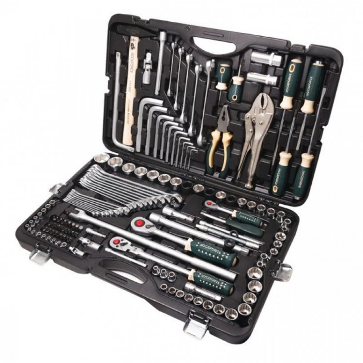 Набор инструментов 142пр. 1/4" 3/8" 1/2" (6-гр.) (4-32мм)