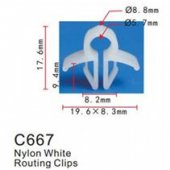 Клипса для крепления внутренней обшивки а/м GM пластиковая (100шт/уп.) Клипса для крепления внутренней обшивки а/м GM пластиковая (100шт/уп.)