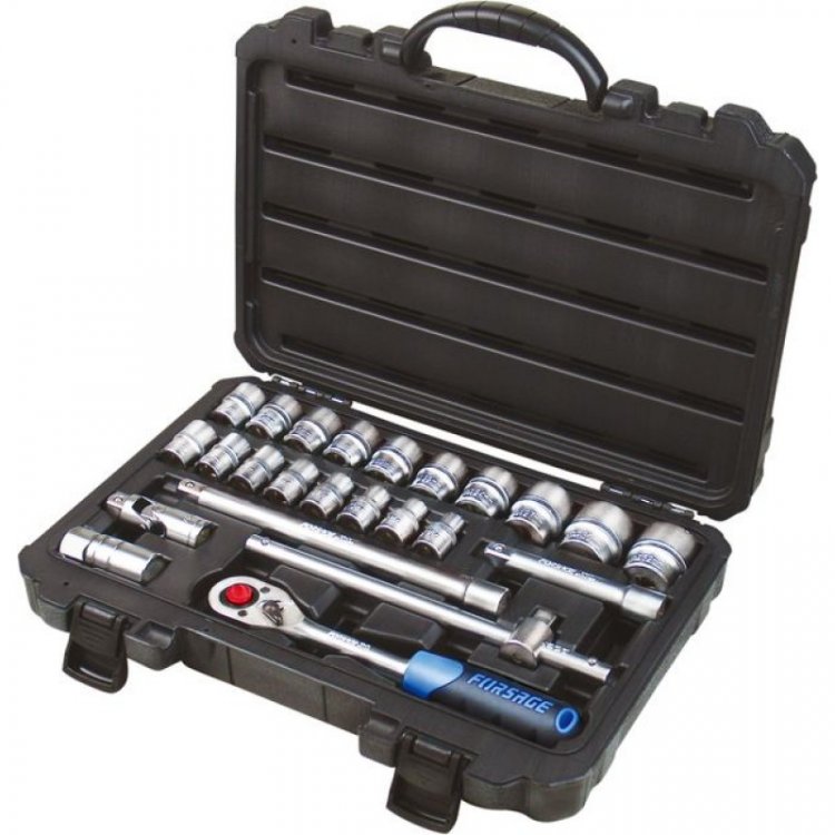 Набор инструмента 24пр.1/2" (6-гр.)(10-32мм) Набор инструмента 24пр.1/2" (6-гр.)(10-32мм)