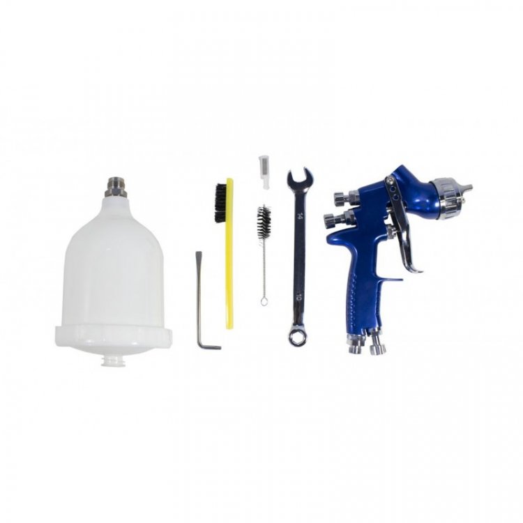 Краскораспылитель с верхним пластиковым бачком (400мл,1.3мм,2.4-3.0Bar,155л/мин Краскораспылитель с верхним пластиковым бачком (400мл,1.3мм,2.4-3.0Bar,155л/мин