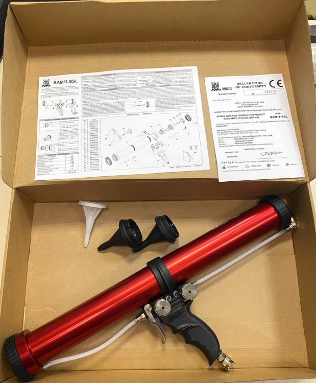 Пневматический пистолет для нанесения герметиков в тубах KIT/SAM/3/SSL 11/A, horex ANI арт. № AH094709 Пневматический пистолет для нанесения герметиков в тубах KIT/SAM/3/SSL 11/A, horex ANI арт. № AH094709