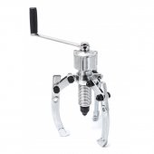 Съемник двух-трех лапый переставной с редуктором, 5т (Ø захвата: 75-200мм, длина лап - 195мм, ход штока-80мм), в кейсе