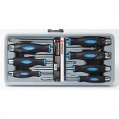 Набор отверток силовых магнитных "Profi" S2, 7пр.(PH:1x80,2х100,3х150мм; SL: 5.5х125, 6.5х150, 8х150, 10x200мм)в лотке