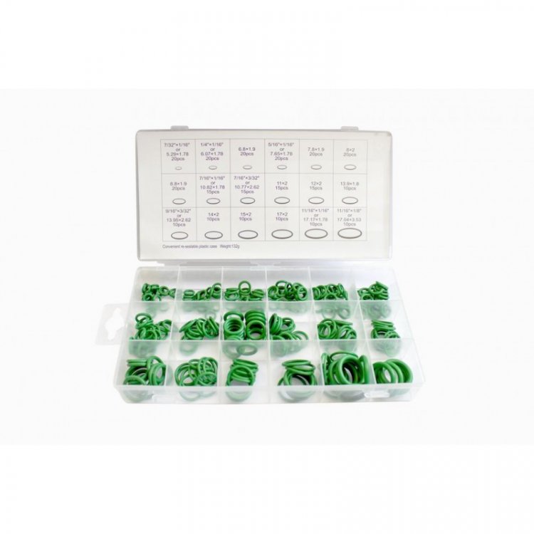 Кольца уплотнительные резиновые маслобензостойкие, 270пр. (для кондиционеров) Кольца уплотнительные резиновые маслобензостойкие, 270пр. (для кондиционеров)