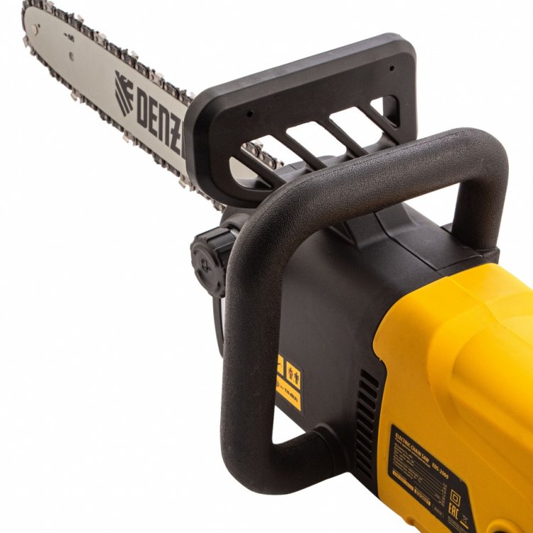 Пила цепная электрическая EDS-2000, 2кВт,продольная,шина 40см,шаг 3/8, паз 1,3мм, 56зв// Denzel
