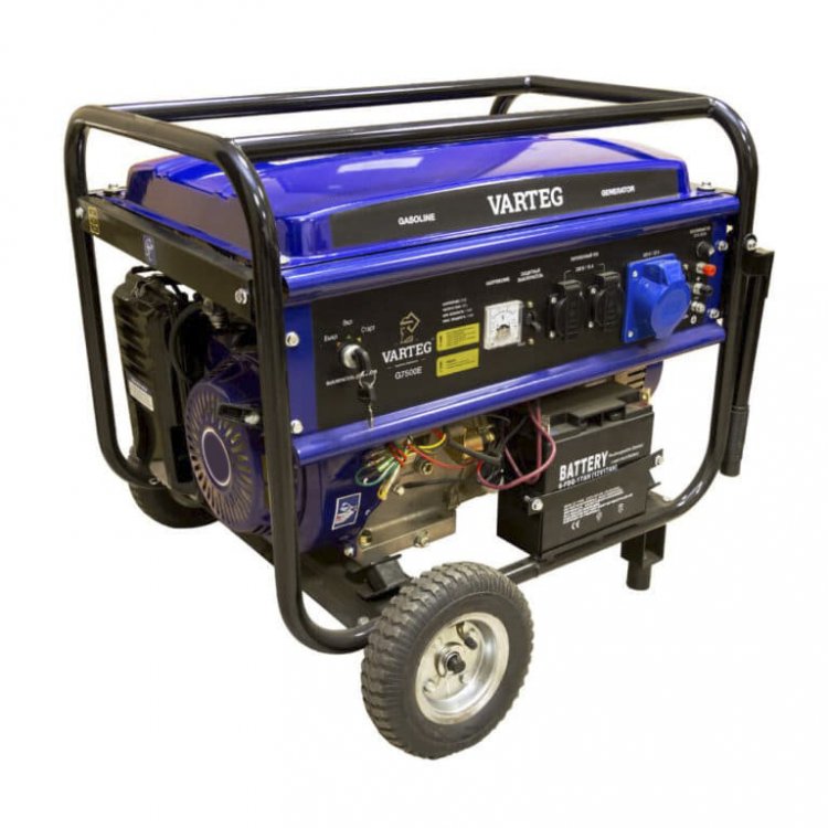 Электростанция бензиновая Varteg G7500EW, Китай  (арт. 6228)