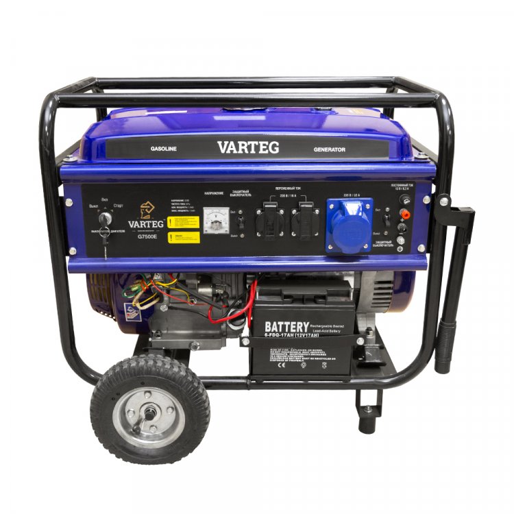 Электростанция бензиновая Varteg G7500EW, Китай  (арт. 6228)