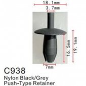 Клипса для крепления внутренней обшивки а/м Ягуар/ европейских а/м пластиковая (100шт/уп.)