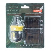 Отвертка реверсивная с набором бит специальных,в блистере