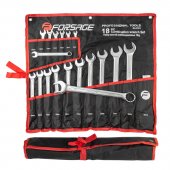 Набор ключей комбинированных 18пр.(8-19,21,22,24,27,30,32мм) на полотне Набор ключей комбинированных 18пр.(8-19,21,22,24,27,30,32мм) на полотне