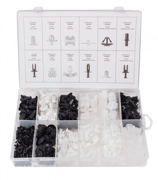 Набор клипс 270пр. (BENZ), пластиковом органайзере