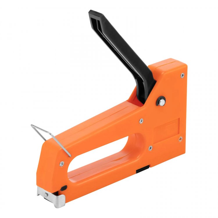 Степлер мебельный пластиковый, со скобами 100 шт, тип скобы 53, 4-8 мм Sparta Степлер мебельный пластиковый, со скобами 100 шт, тип скобы 53, 4-8 мм Sparta