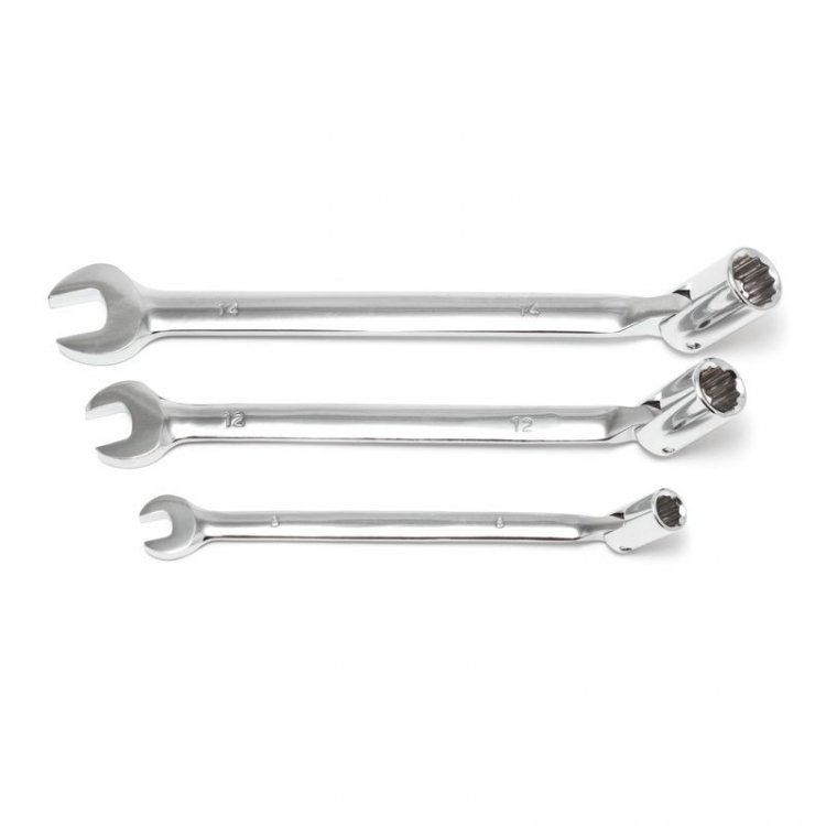 Ключ комбинированный шарнирный торцовый+рожковый 14мм