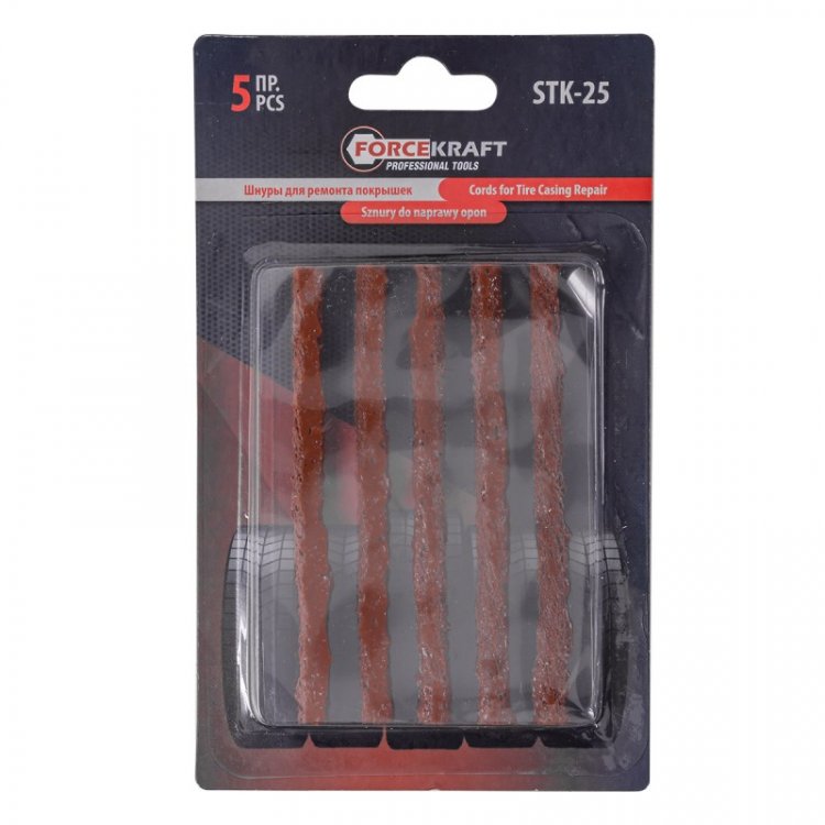 Шнуры для ремонта покрышек, 5шт, в блистере