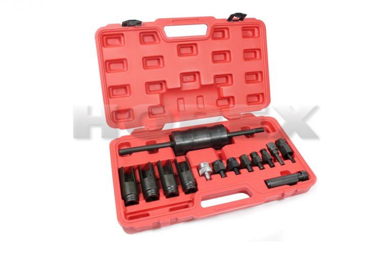 Набор съемников для дизельных форсунок, 14 предметов, арт. № HZ 25.1.041L, horex Набор съемников для дизельных форсунок, 14 предметов, арт. № HZ 25.1.041L, horex
