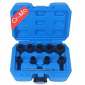 Набор головок-экстракторов для поврежденных болтов и гаек, 3/8" 10пр. (10, 11, 12, 13, 14, 15, 16, 17, 19мм), в кейсе Набор головок-экстракторов для поврежденных болтов и гаек, 3/8" 10пр. (10, 11, 12, 13, 14, 15, 16, 17, 19мм), в кейсе