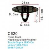 Клипса для крепления внутренней обшивки а/м Тойота пластиковая (100шт/уп.) Клипса для крепления внутренней обшивки а/м Тойота пластиковая (100шт/уп.)