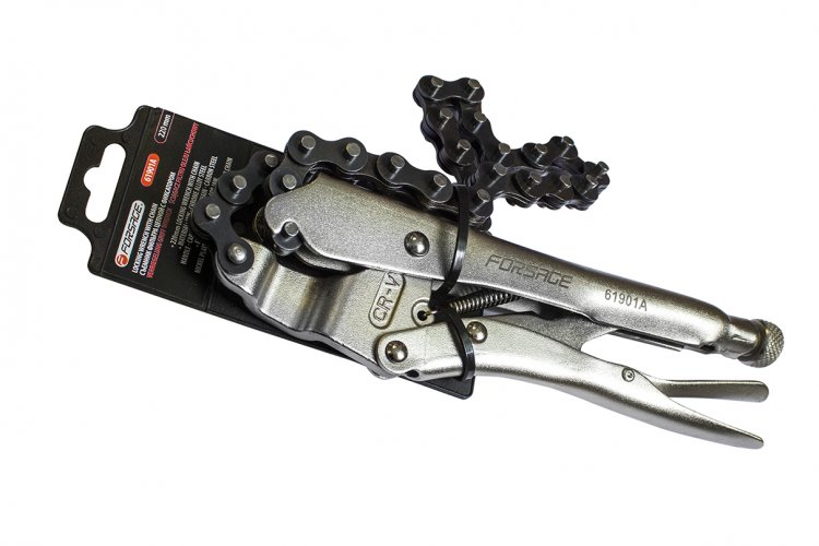 Съемник масляного фильтра цепной с фиксацией (Ø 120мм)