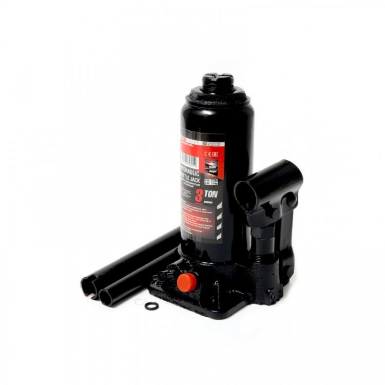 Домкрат бутылочный  с клапаном 3т+доп. ремкомплект (h min-180мм, h max-340мм, ход штока-80мм, ход винта-50мм) в кейсе Домкрат бутылочный  с клапаном 3т+доп. ремкомплект (h min-180мм, h max-340мм, ход штока-80мм, ход винта-50мм) в кейсе