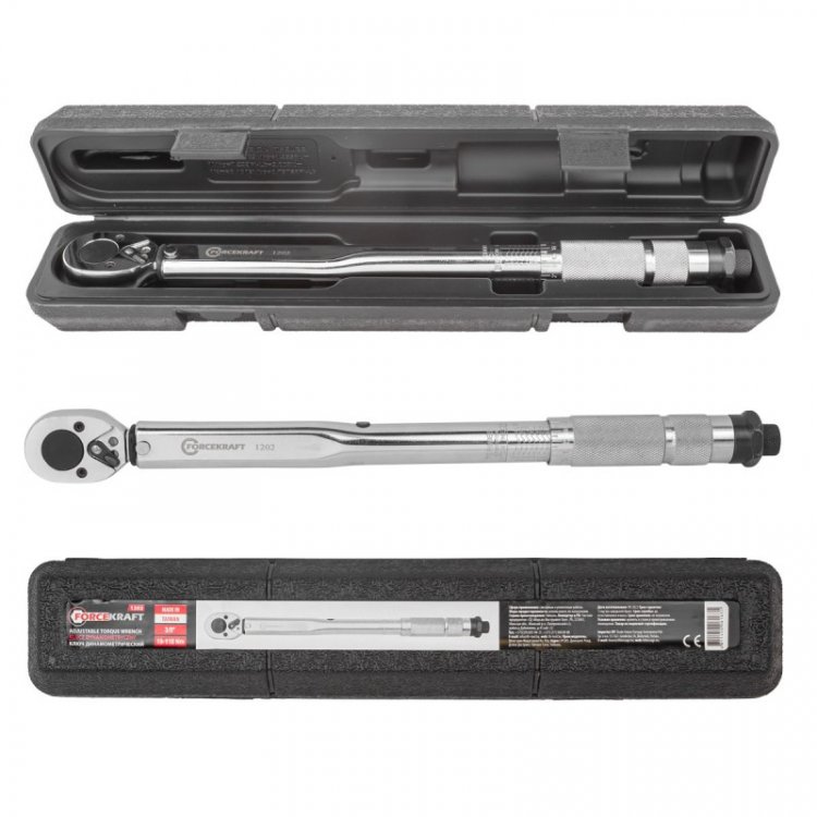 Ключ динамометрический щелчкового типа "Profi" 19-110Нм 3/8'',в пластиковом футляре (Taiwan) Ключ динамометрический щелчкового типа "Profi" 19-110Нм 3/8'',в пластиковом футляре (Taiwan)