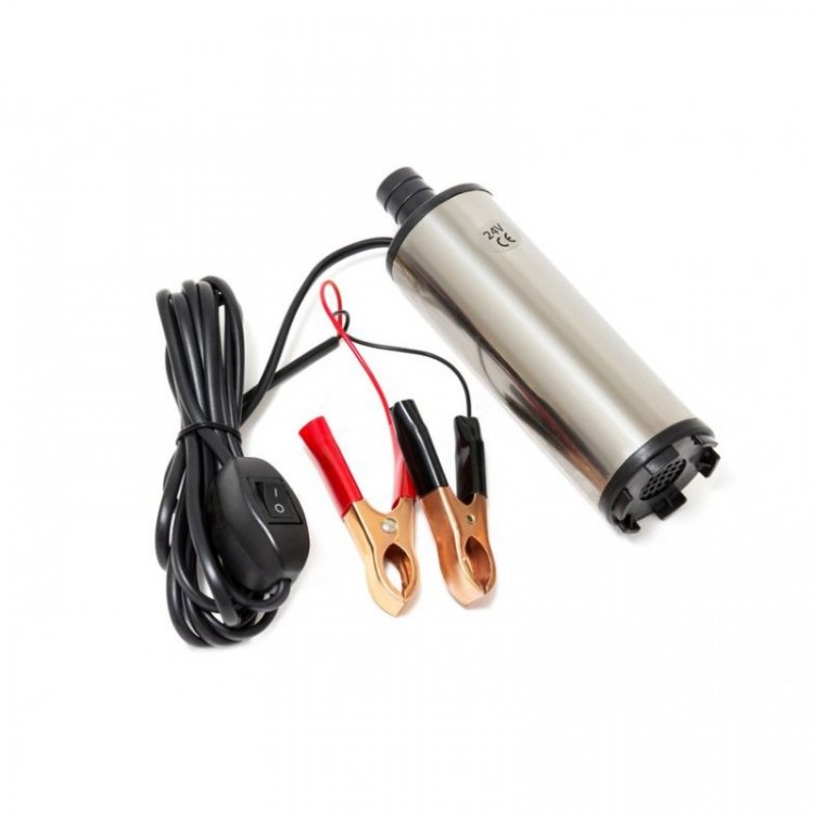 Насос для перекачки топлива (24V, 60W, 30л/мин, Ø51мм, Ø выходного отв. 19мм) Насос для перекачки топлива (24V, 60W, 30л/мин, Ø51мм, Ø выходного отв. 19мм)