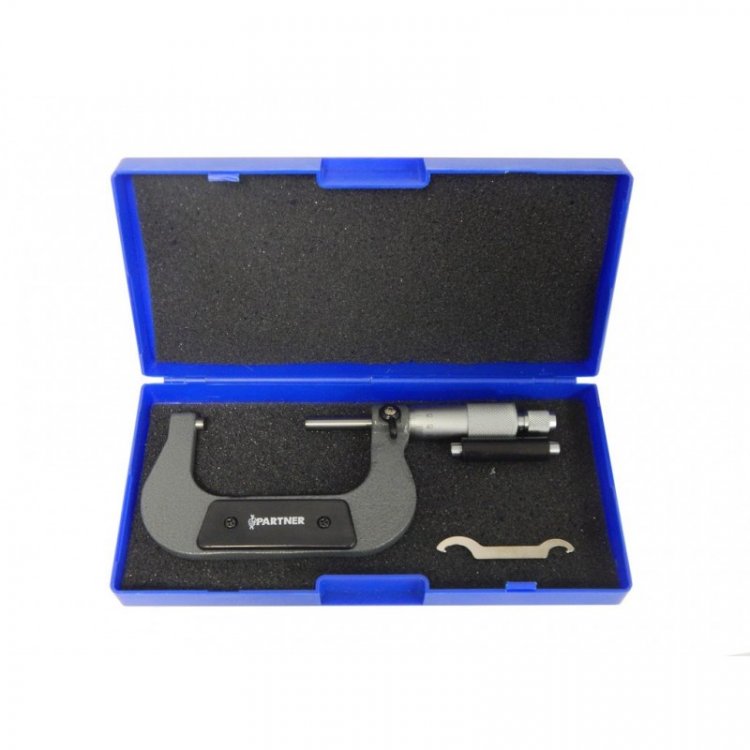 Микрометр (75-100мм, 0.01мм), в пластиковом футляре
