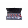 Набор приспособлений и футорок для восстановления (М5х0.8, М6х1, М8х1.25, М10х1.5, М12х1.75) 131пр., в металлическом кейсе