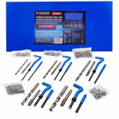 Набор приспособлений и футорок для восстановления (М5х0.8, М6х1, М8х1.25, М10х1.5, М12х1.75) 131пр., в металлическом кейсе