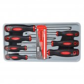 Набор отверток магнитных "Profi" S2, 7пр. (PH:1x80,2х100,3х150мм; SL:4x100, 5.5х125, 6.5х150, 8х175мм)в лотке Набор отверток магнитных "Profi" S2, 7пр. (PH:1x80,2х100,3х150мм; SL:4x100, 5.5х125, 6.5х150, 8х175мм)в лотке