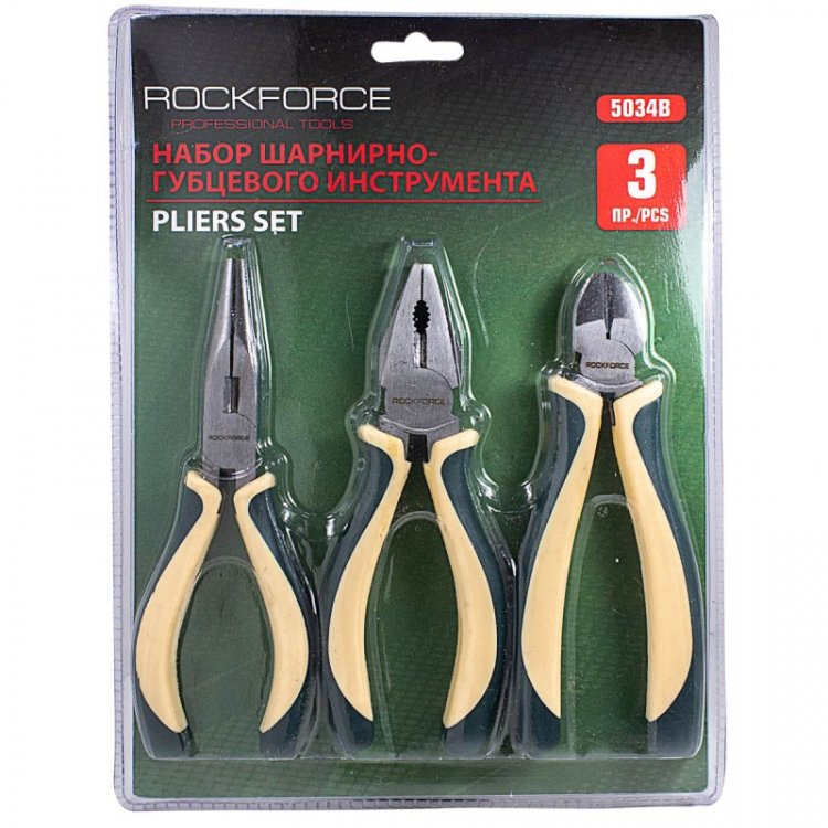 Набор шарнирно-губцевого инструмента 3пр. 6''-150мм(бокорезы, плоскогубцы, утконосы), в блистере Набор шарнирно-губцевого инструмента 3пр. 6''-150мм(бокорезы, плоскогубцы, утконосы), в блистере