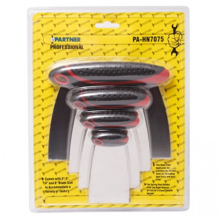 Набор шпателей металлических,4пр.