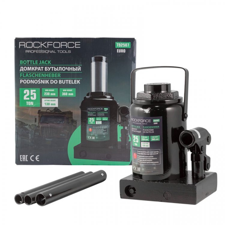 Домкрат бутылочный 25т низкопрофильный (высота подхвата - 230мм, высота подъема - 360мм, ход штока - 135мм) Домкрат бутылочный 25т низкопрофильный (высота подхвата - 230мм, высота подъема - 360мм, ход штока - 135мм)